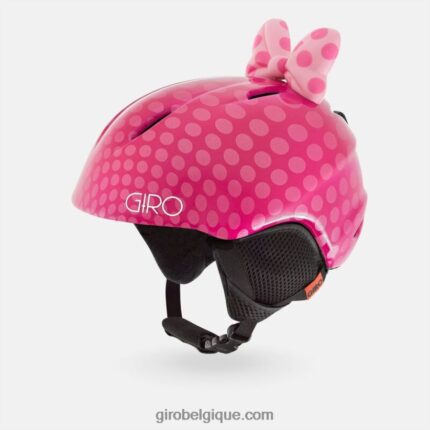 enfants lancement plus casque noeud rose à pois 2422481518 Giro