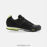 femmes chaussure petra vr noir/citron vert 242248826 Giro