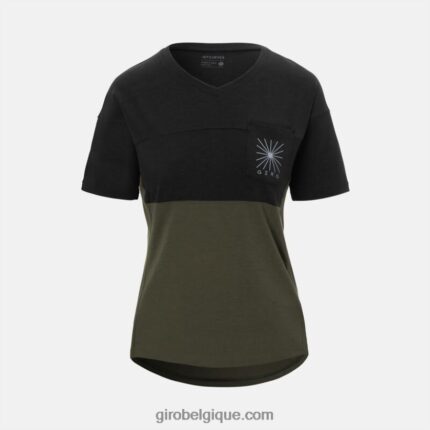 femmes tour maillot noir/vert sentier 2422481120 Giro