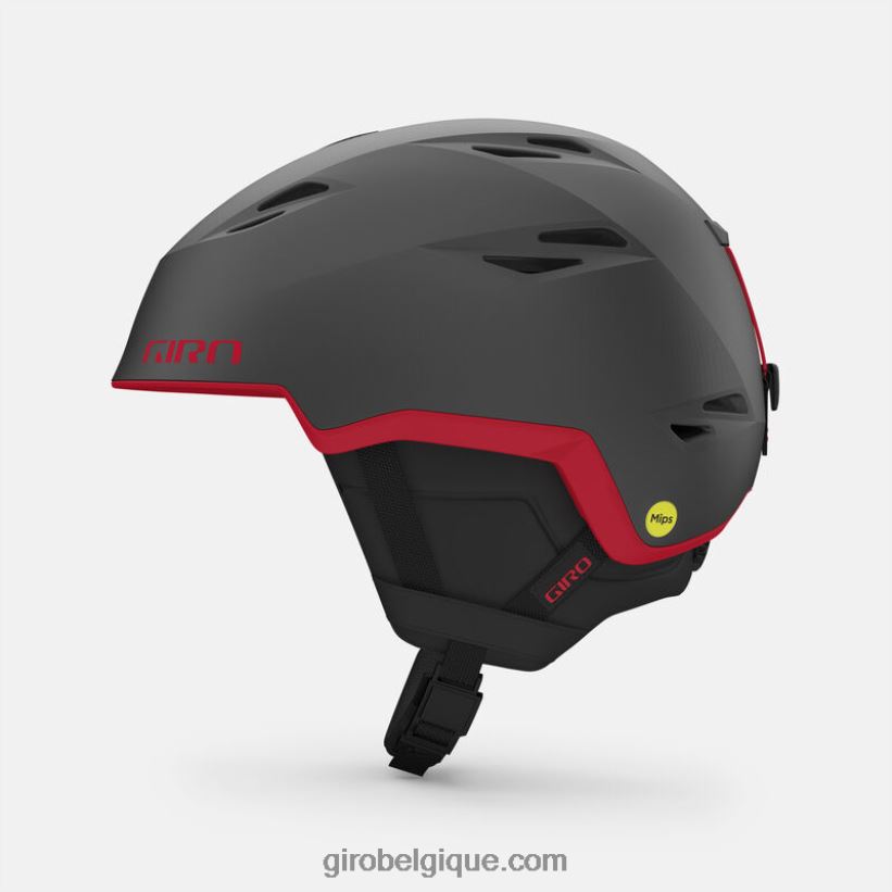 hommes_casque_spherique_a_grille_graphite_mat_rouge_242248351_giro.jpg Hommes casque sphérique à grille graphite mat/rouge 242248351 Giro - Image 1