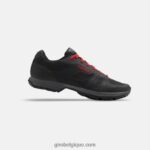 Hommes chaussure de jauge noir/rouge vif 24224872 Giro