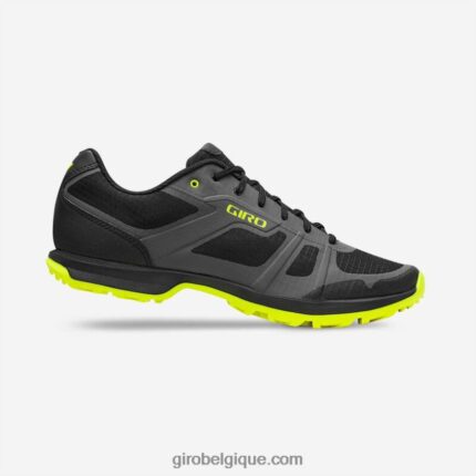 Hommes chaussure de jauge ombre foncée/vert citron 242248502 Giro