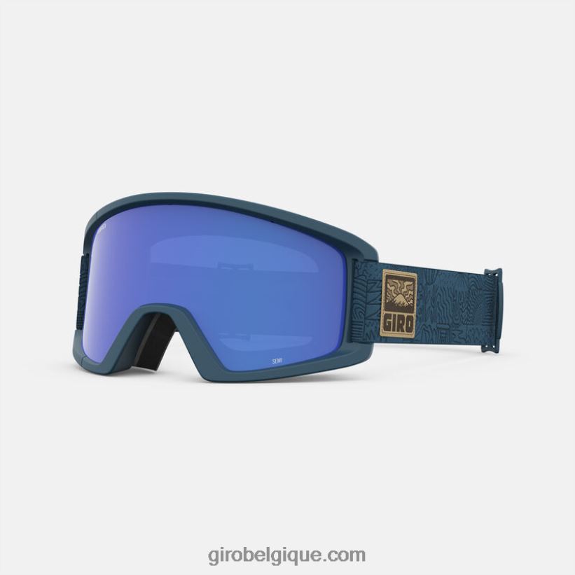 Hommes demi-masque grille d'aventure bleue du port 242248456 Giro - Image 1