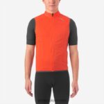 Hommes gilet coupe vent chrono expert vermillon 242248653 Giro