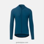 Hommes maillot chrono thermique ls port bleu 242248706 Giro