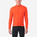 Hommes maillot chrono thermique ls vermillon 242248707 Giro