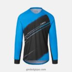 Hommes maillot ls roust actionneur bleu ano 242248154 Giro