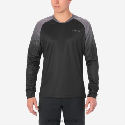Hommes maillot ls roust transition noir/anthracite 242248734 Giro
