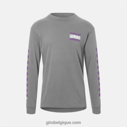 Hommes t-shirt - manches longues gris grinduro 2422481034 Giro