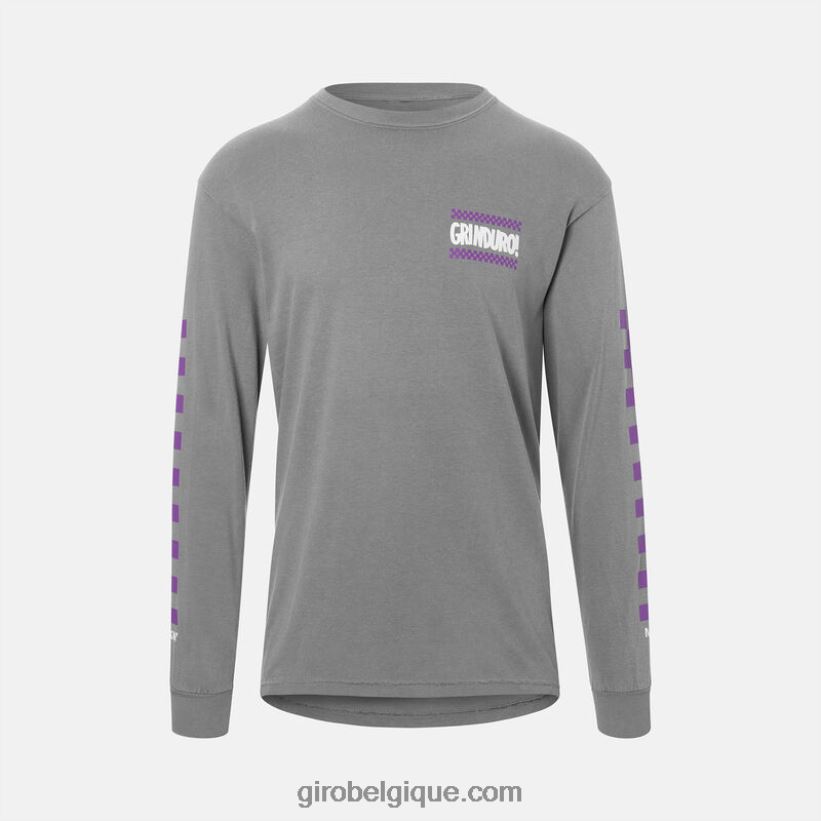 hommes_t_shirt_manches_longues_gris_grinduro_2422481034_giro.jpg Hommes t-shirt - manches longues gris grinduro 2422481034 Giro - Image 1