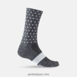 unisexe chaussettes saisonnières en laine mérinos anthracite/points blancs 242248902 Giro