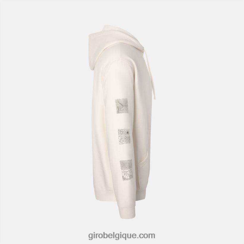 unisexe sweat à capuche à logo grille aventure crème 242248966 Giro - Image 2